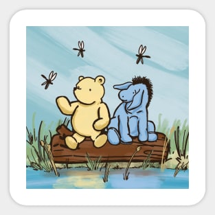 Pooh and Eeyore Sticker